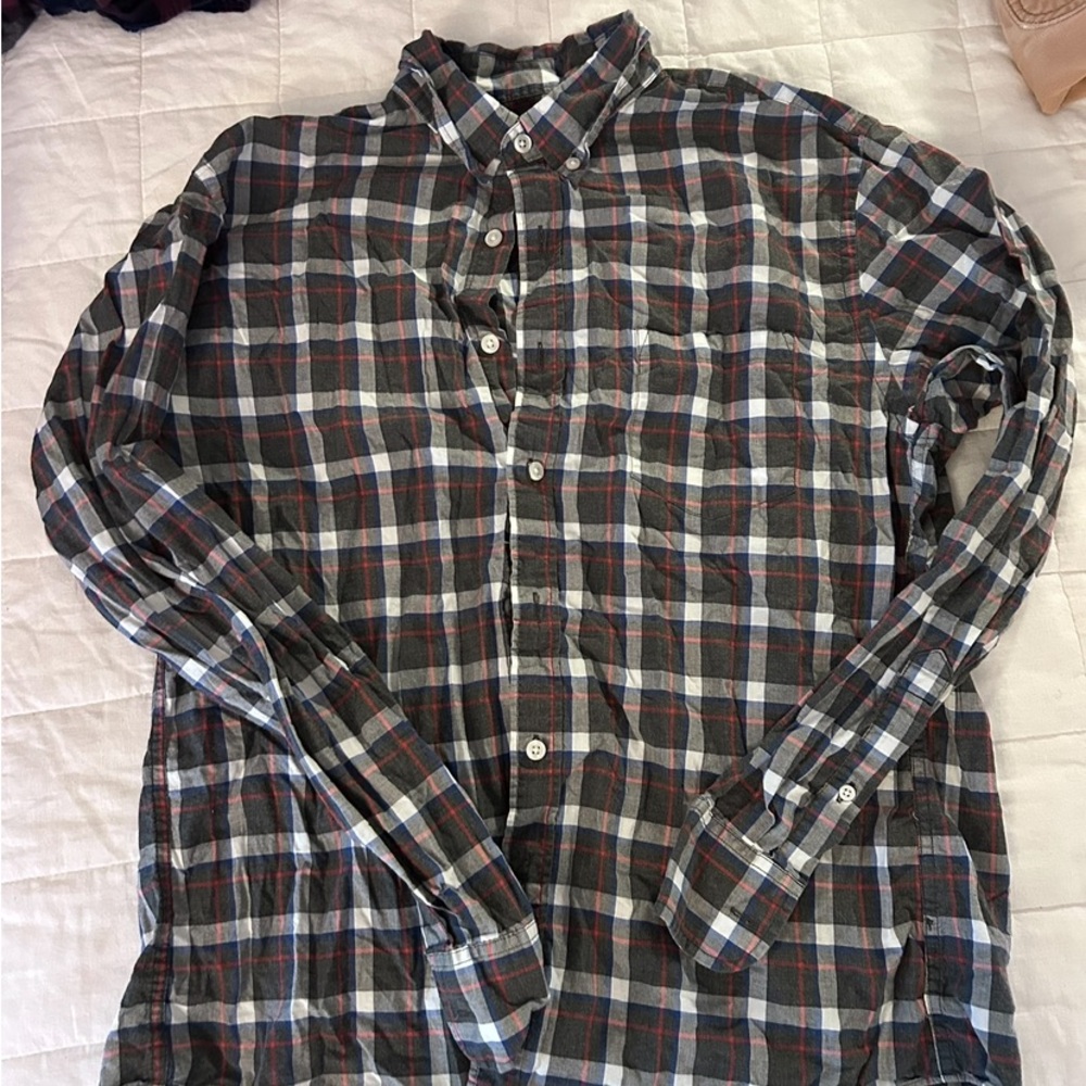 J Crew plaid button up